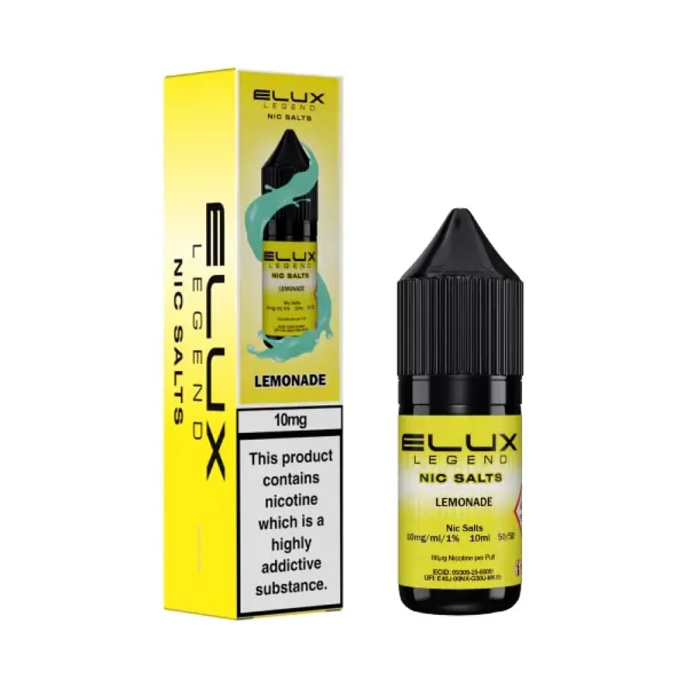  Lemonade / 20mg Elux Legend Nic Salts E-Liquids 10ml 