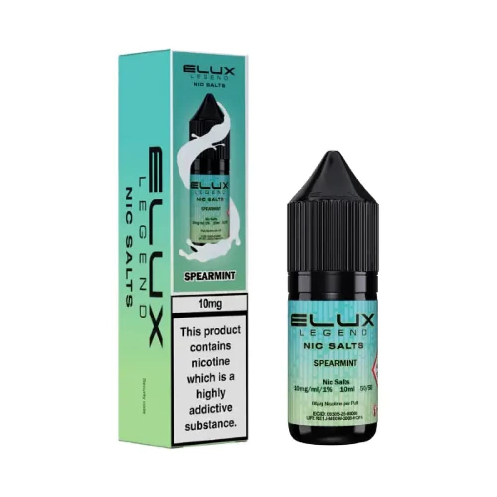  Spearmint / 20mg Elux Legend Nic Salts E-Liquids 10ml 