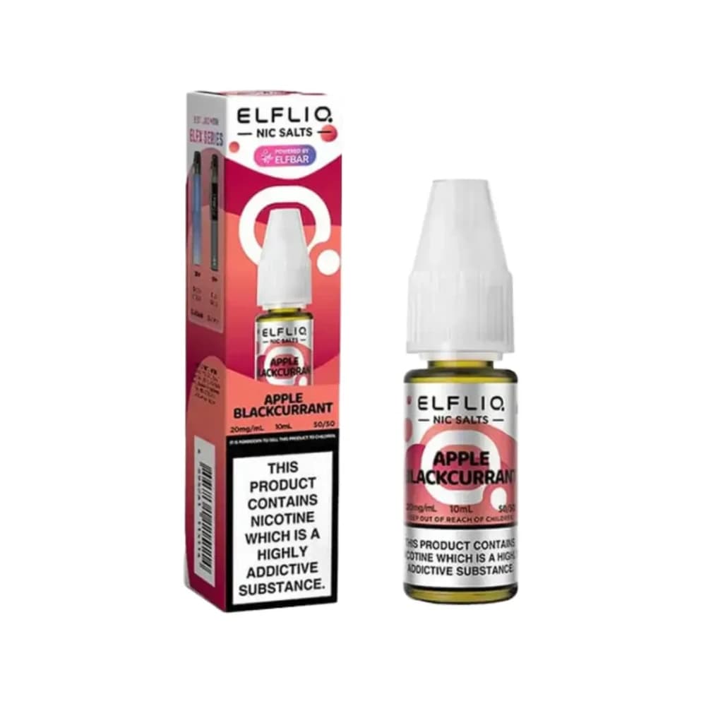  Apple Blackcurrant / 10mg Elf Bar Elfliq Nic Salt E-Liquids 10ml 