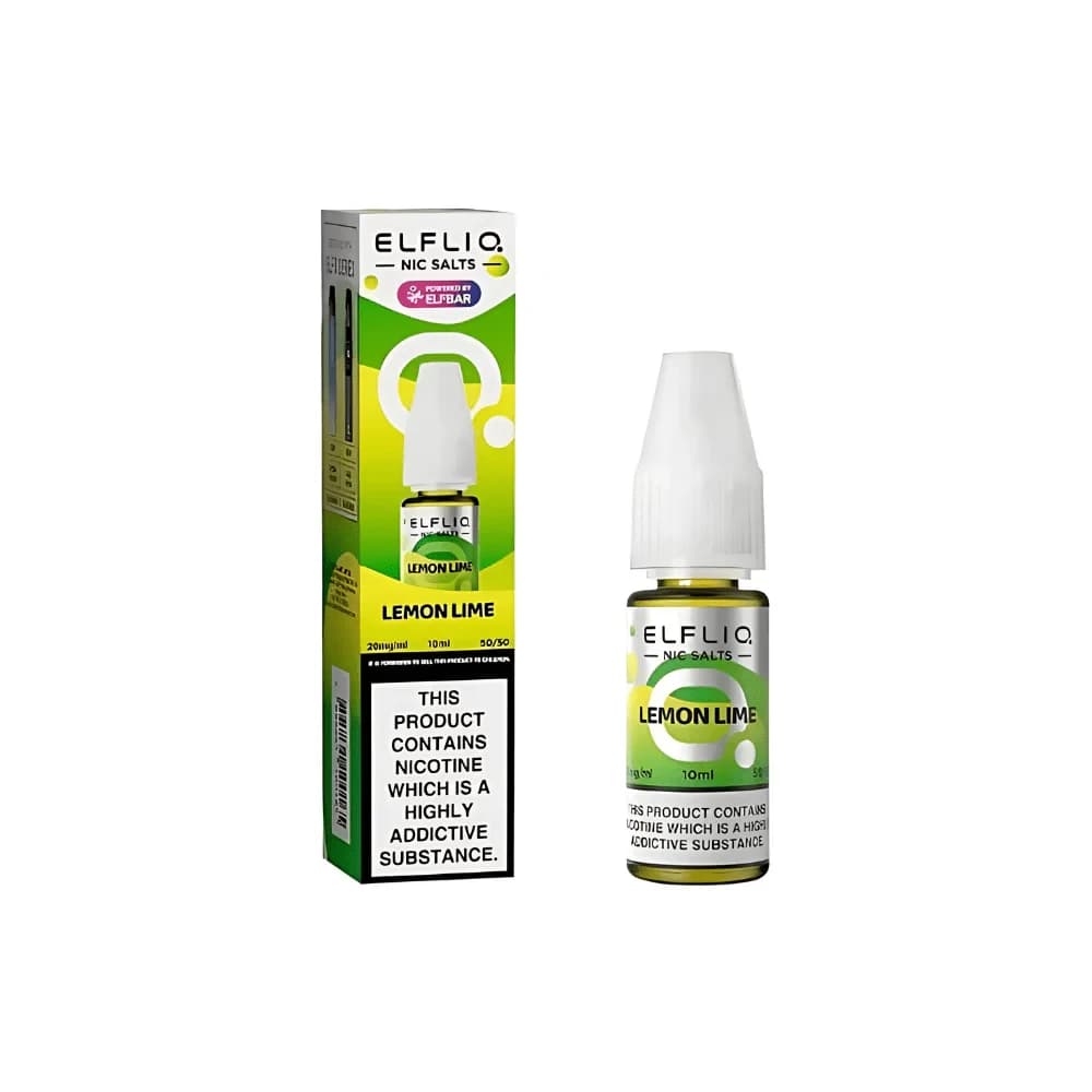  Lemon Lime / 20mg Elf Bar Elfliq Nic Salt E-Liquids 10ml 