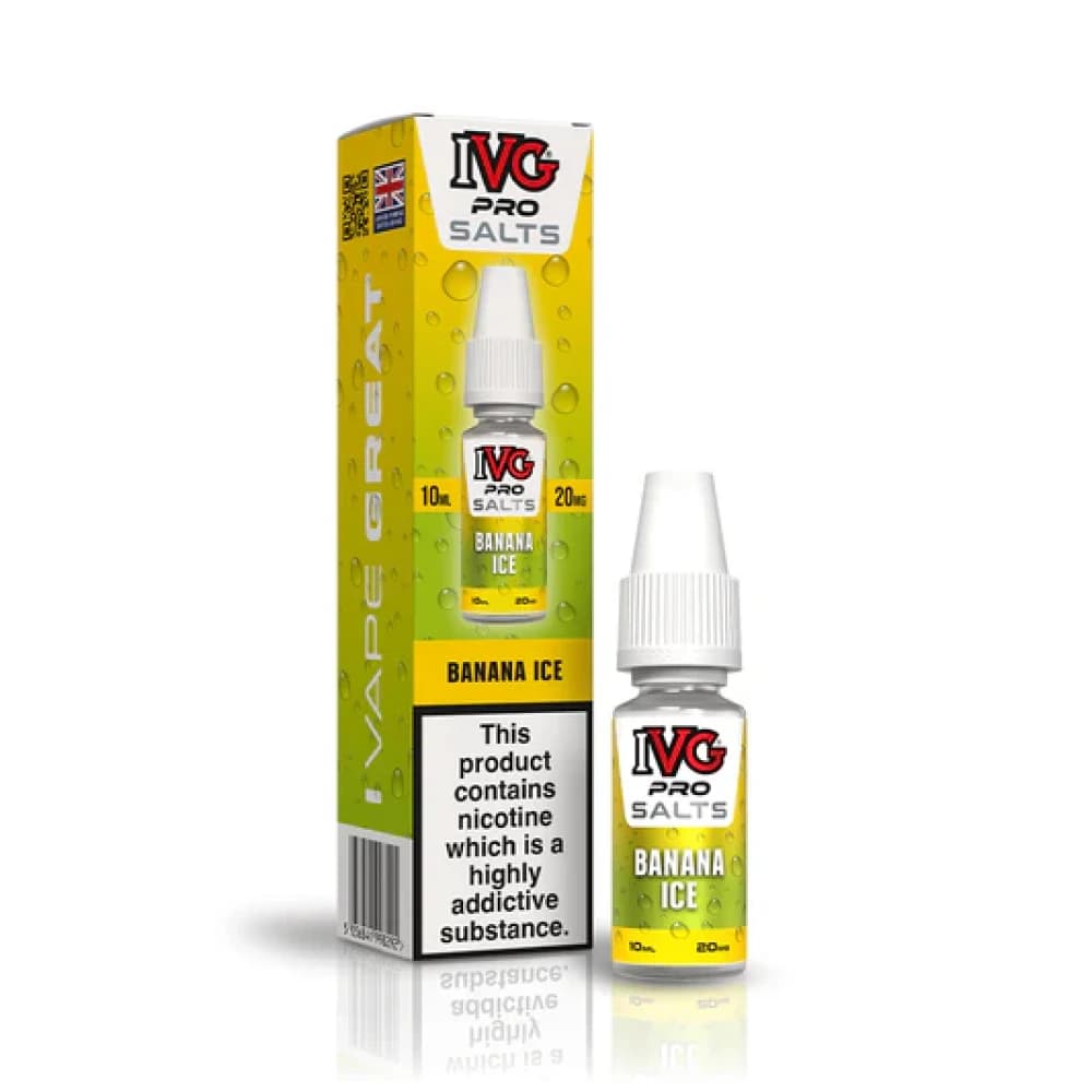  Banana Ice / 10mg IVG Pro Salts Nic Salt 10ml E-Liquid 