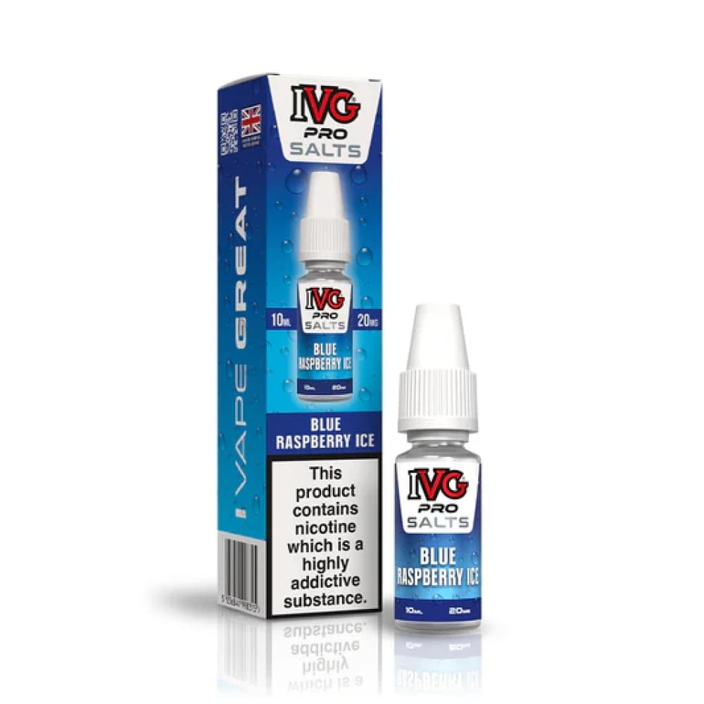  Blue Raspberry Ice / 10mg IVG Pro Salts Nic Salt 10ml E-Liquid 