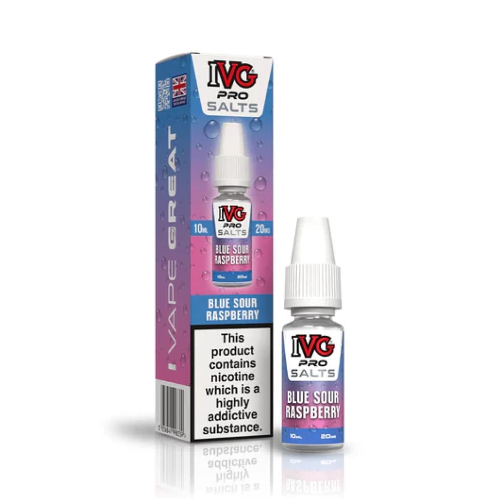 Blue Sour Raspberry / 10mg IVG Pro Salts Nic Salt 10ml E-Liquid 