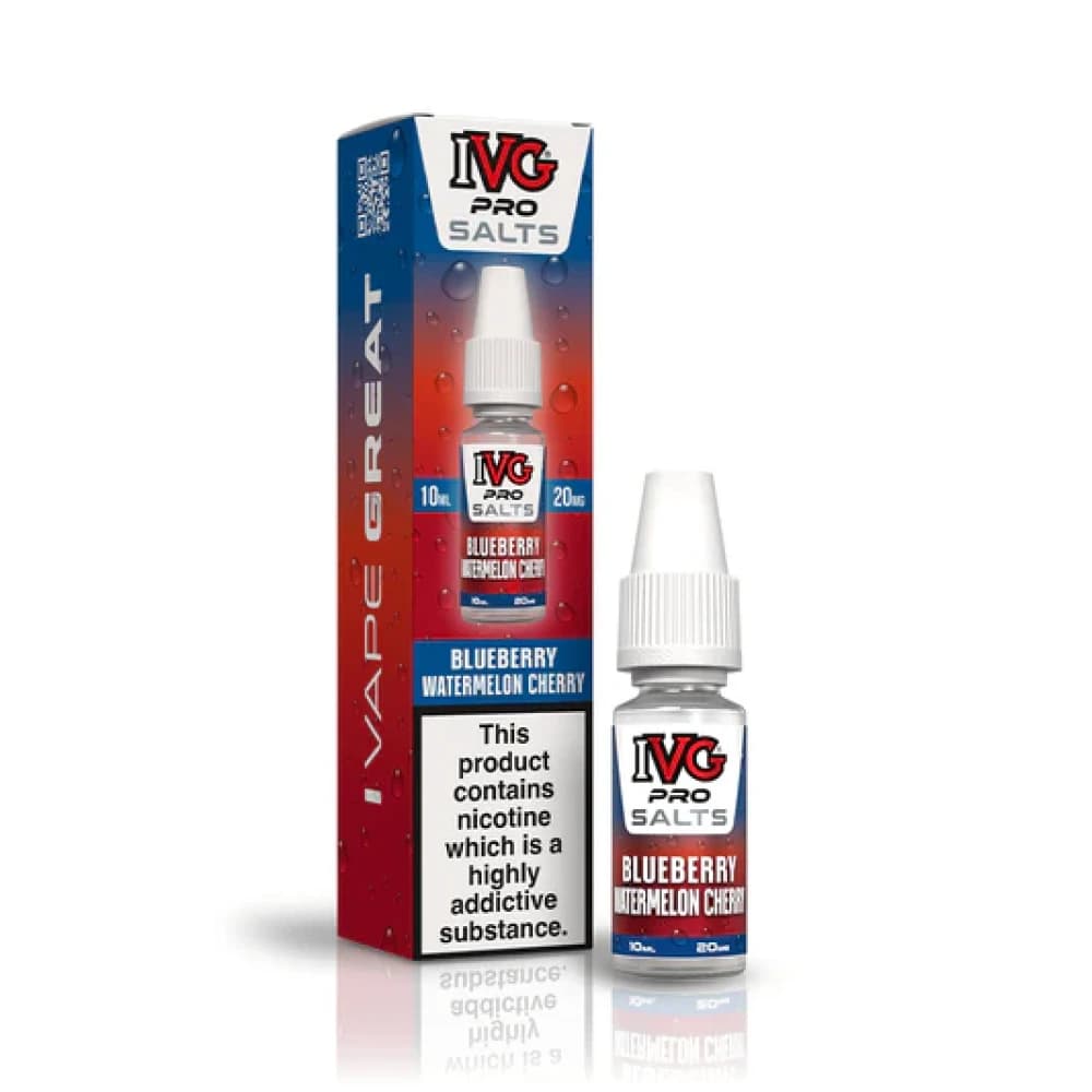  Blueberry Watermelon Cherry / 10mg IVG Pro Salts Nic Salt 10ml E-Liquid 