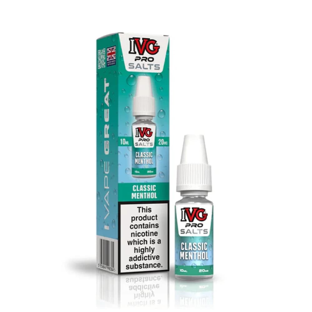  Classic Menthol / 10mg IVG Pro Salts Nic Salt 10ml E-Liquid 