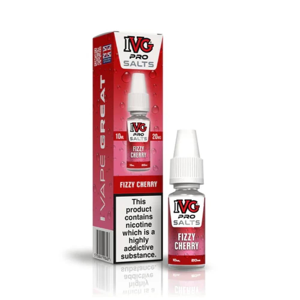  Fizzy Cherry / 10mg IVG Pro Salts Nic Salt 10ml E-Liquid 