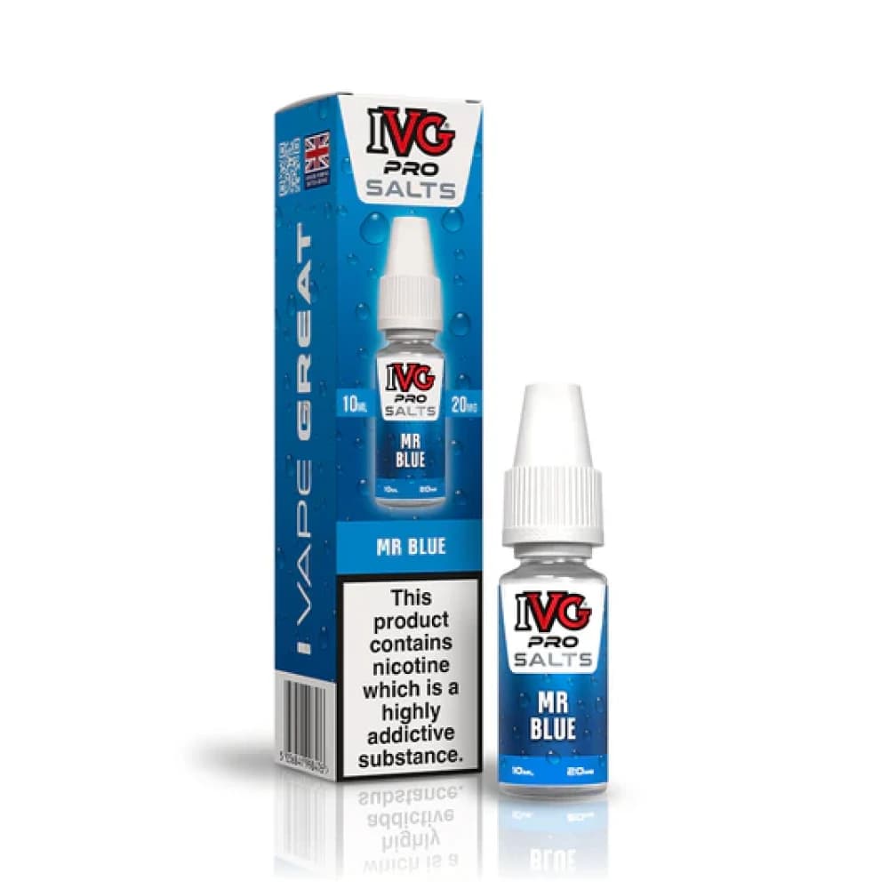  Mr Blue / 10mg IVG Pro Salts Nic Salt 10ml E-Liquid 