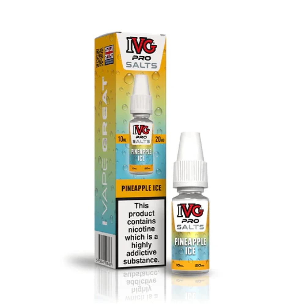  Pineapple Ice / 10mg IVG Pro Salts Nic Salt 10ml E-Liquid 