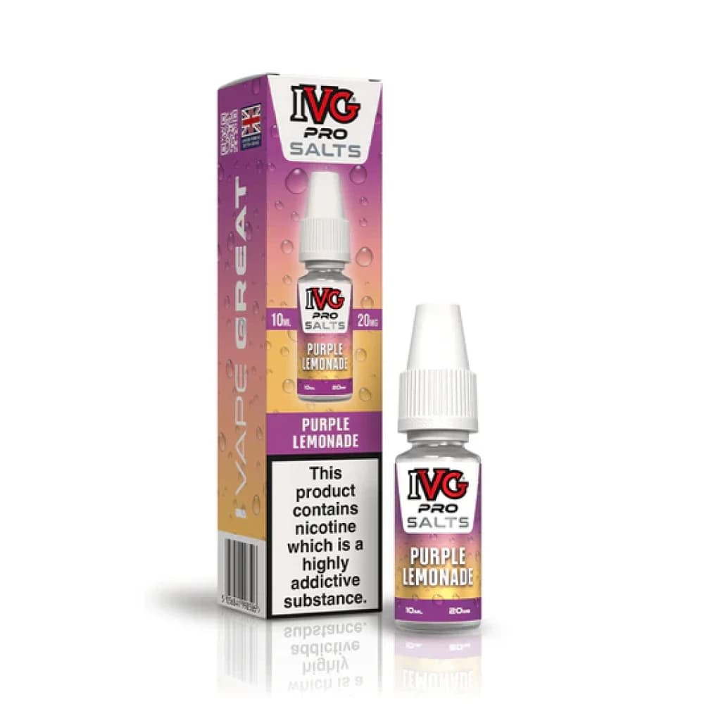  Purple Lemonade / 10mg IVG Pro Salts Nic Salt 10ml E-Liquid 