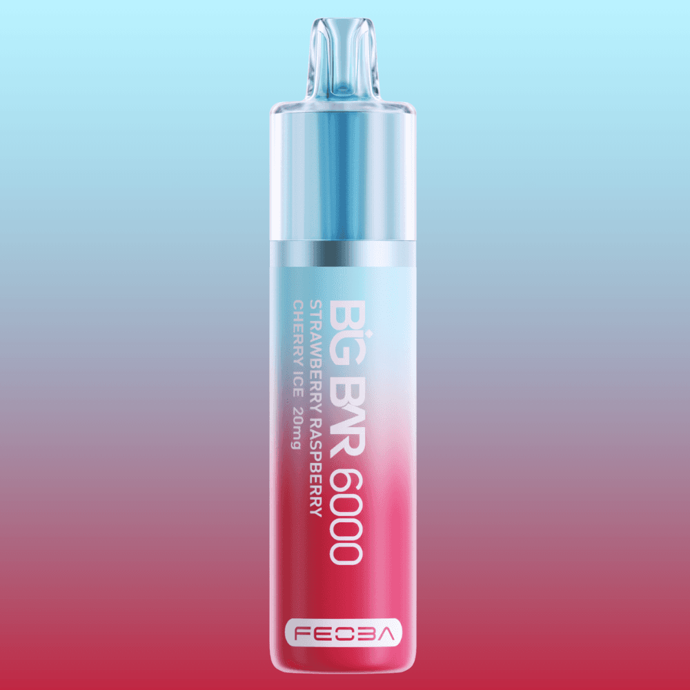Big Bar 6000 - Strawberry Raspberry Cherry Ice | 5 Packs