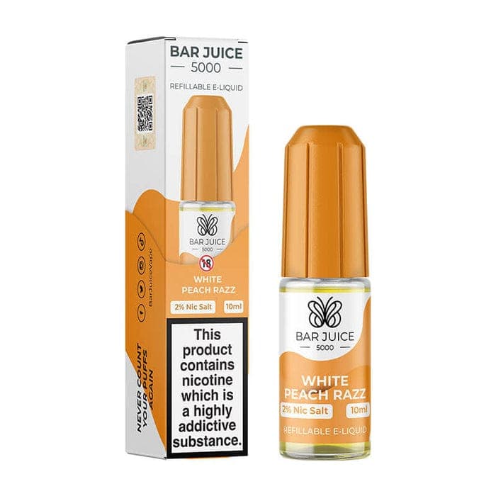 20MG Bar Juice 5000 Nic Salt - White Peach Razz