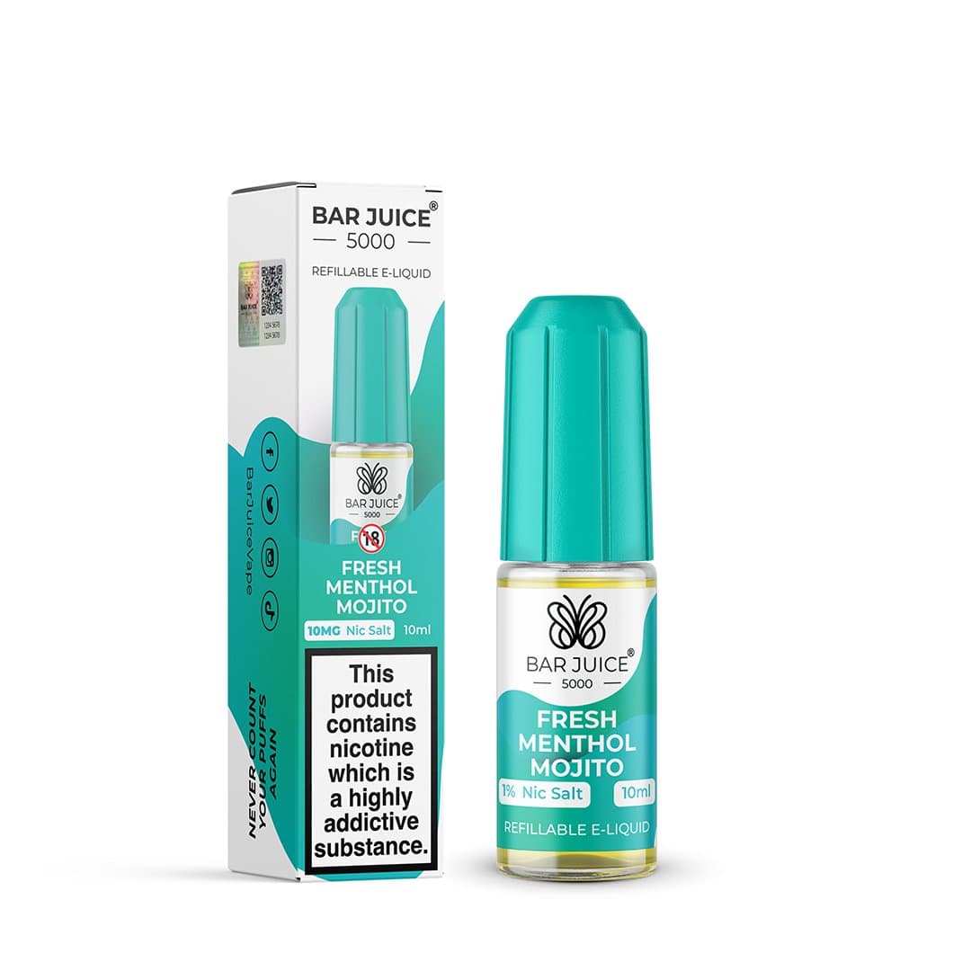 10MG Bar Juice 5000 Nic Salt - Fresh Menthol Mojitio