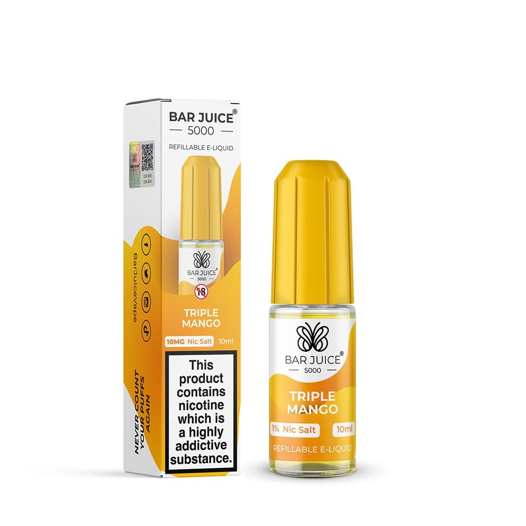 10MG Bar Juice 5000 Nic Salt - Triple Mango