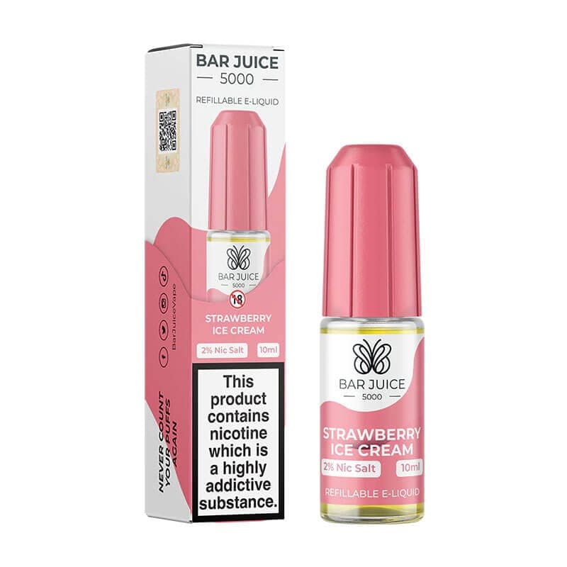20MG Bar Juice 5000 Nic Salt - Strawberry Ice Cream