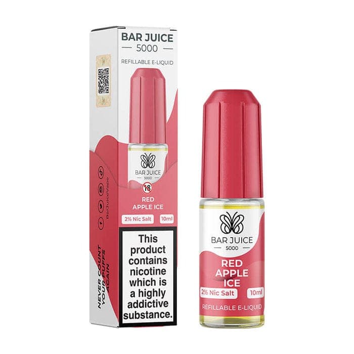 10MG Bar Juice 5000 Nic Salt - Red Apple Ice