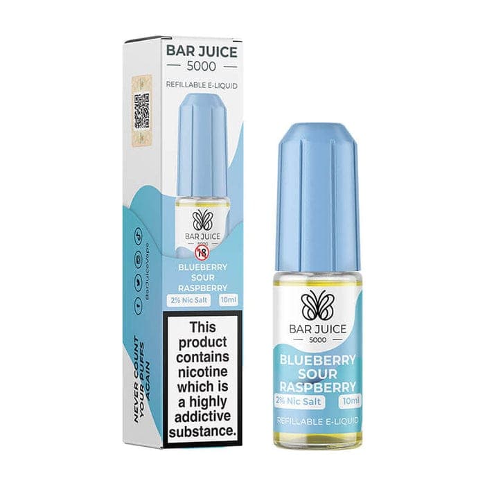 10MG Bar Juice 5000 Nic Salt - Blueberry Sour Raspberry
