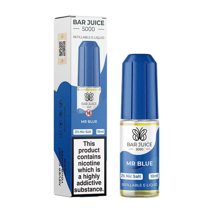 10MG Bar Juice 5000 Nic Salt - Mr Blue