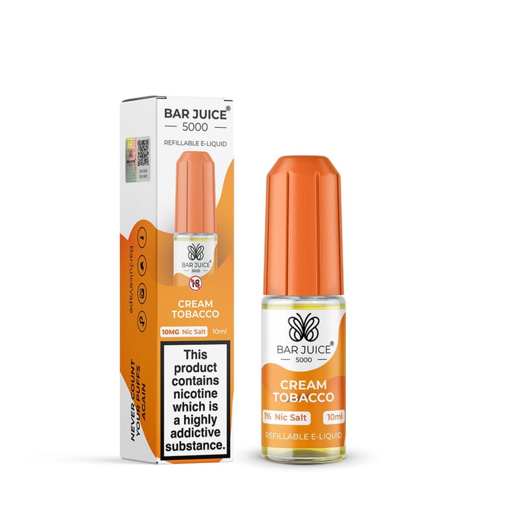 10mg Bar Juice 5000 Nic Salt - Cream Tobacco