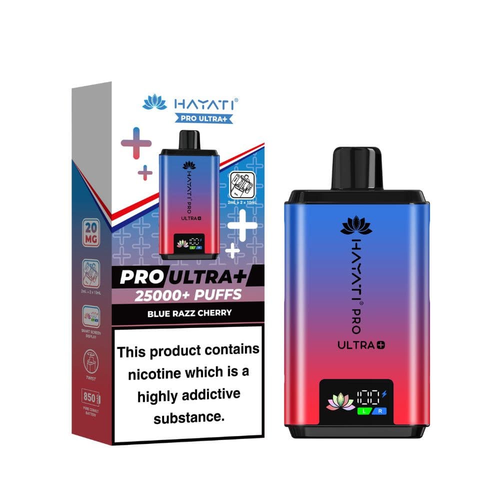 Blue Razz Cherry Hayati Pro Ultra Plus 25k Vape Kit