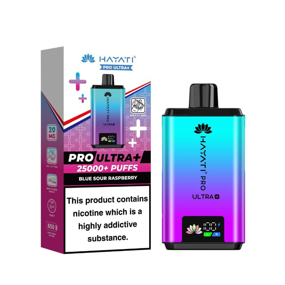 Blue Sour Raspberry Hayati Pro Ultra Plus 25k Vape Kit