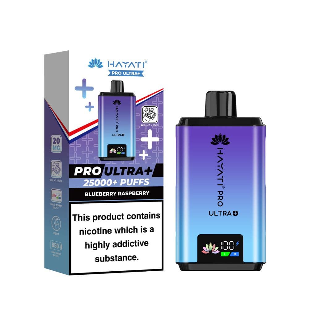 Blueberry Raspberry Hayati Pro Ultra Plus 25k Vape Kit