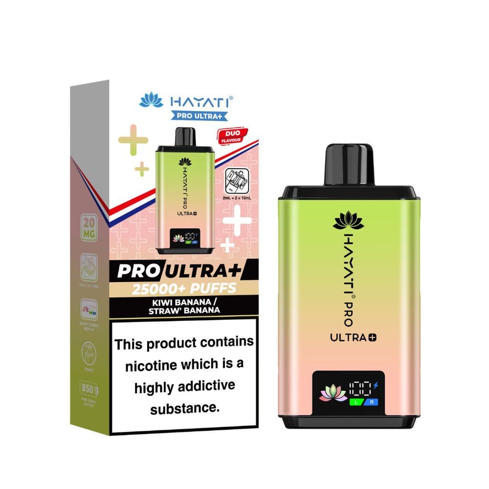 Kiwi Banana / Strawberry Banana Hayati Pro Ultra Plus 25k Vape Kit