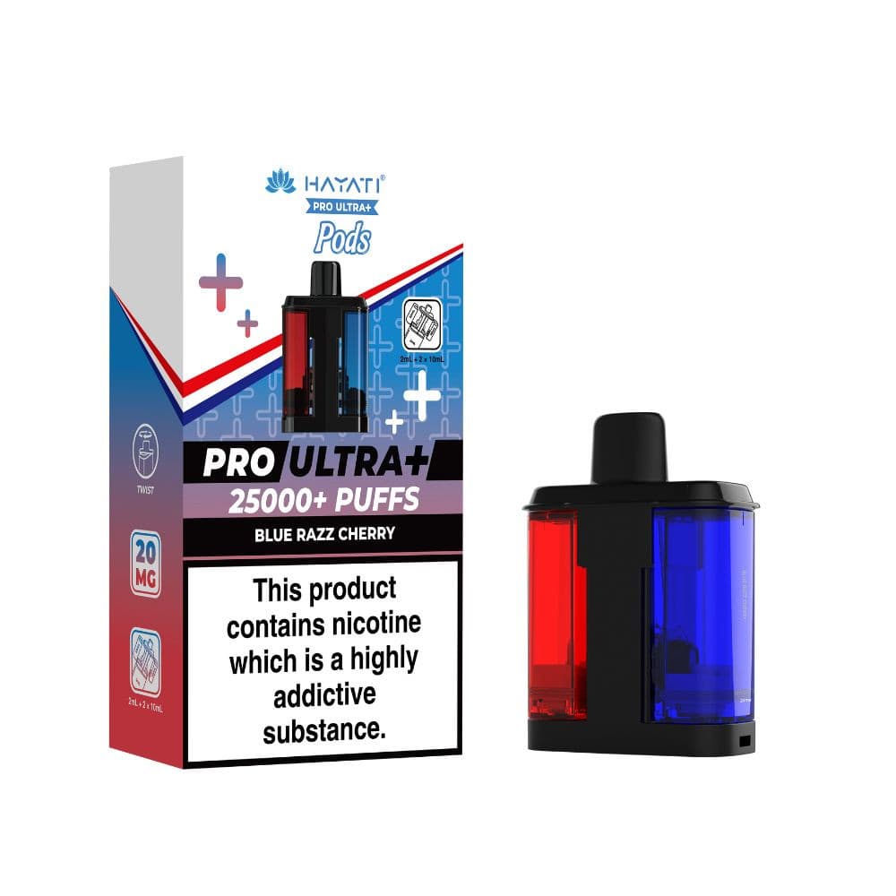Blue Razz Cherry Hayati Pro Ultra Plus 25k Vape Kit