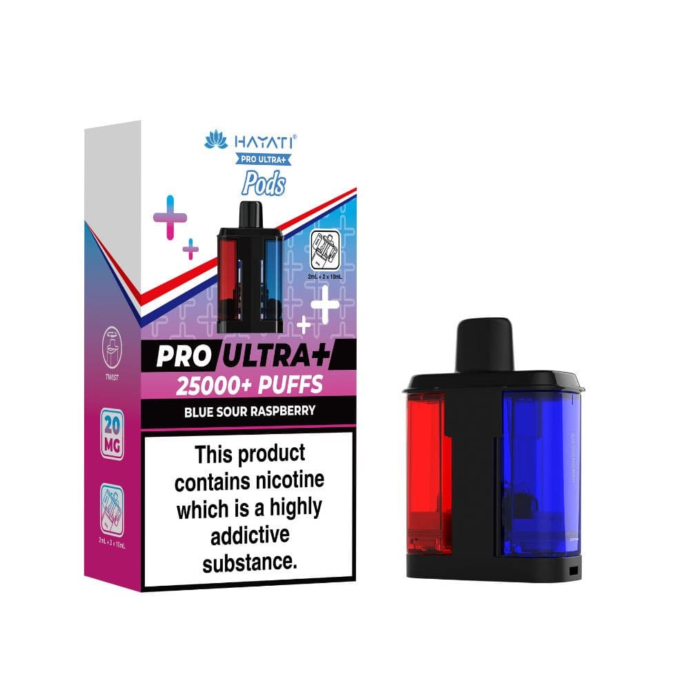 Blue Sour Raspberry Hayati Pro Ultra Plus 25k Vape Kit