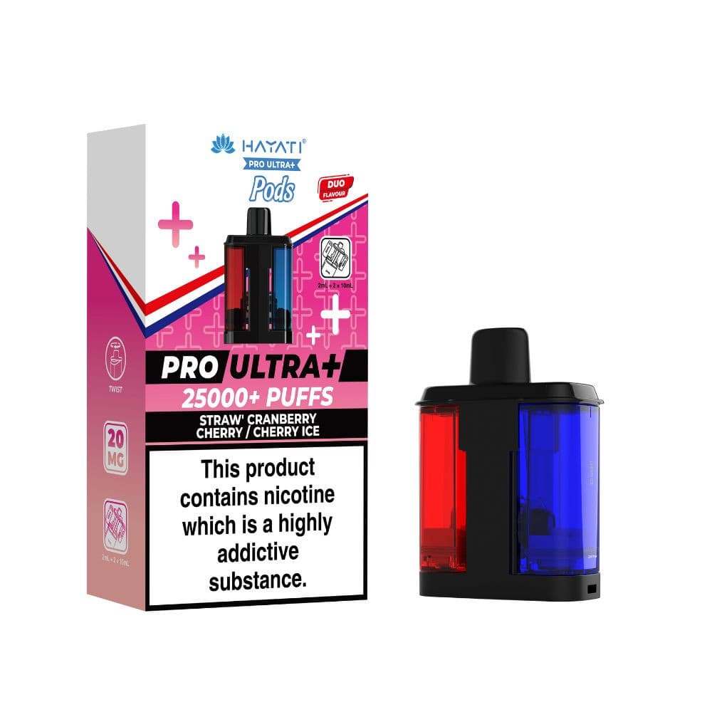 Strawberry Cranberry Cherry / Cherry Ice Hayati Pro Ultra Plus 25k Vape Kit