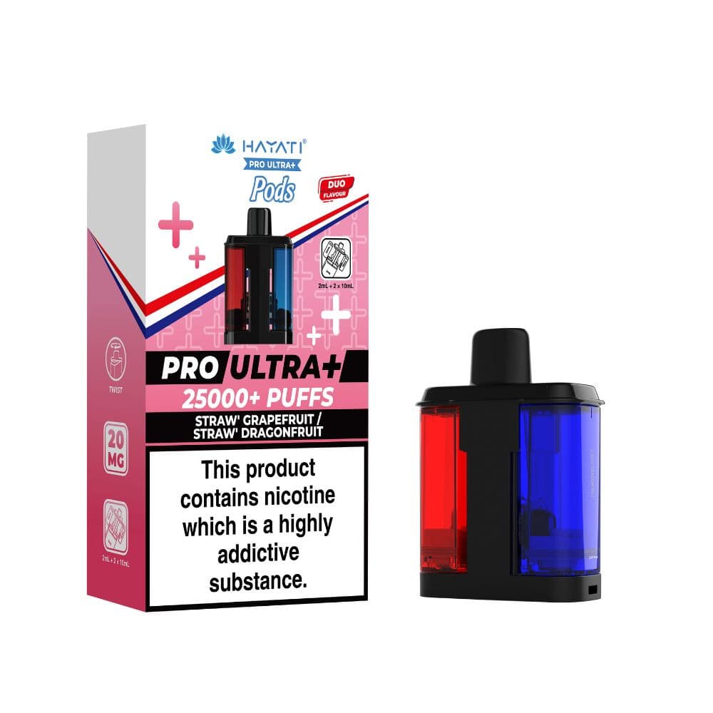 Strawberry Grapefruit / Strawberry Dragonfruit Hayati Pro Ultra Plus 25k Vape Kit