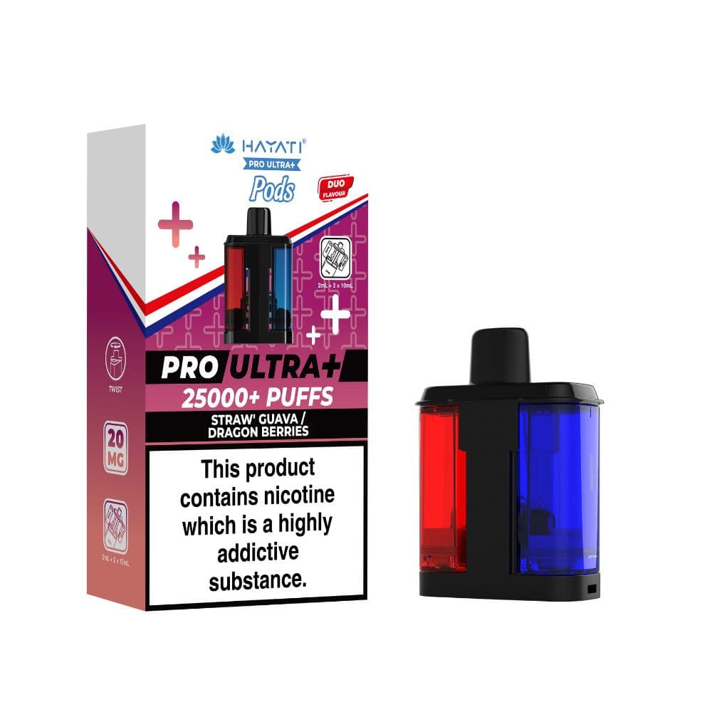 Strawberry Guava Dragon Berries Hayati Pro Ultra Plus 25k Vape Kit