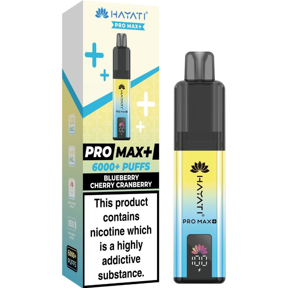 Blueberry Cherry Cranberry Hayati Pro Max Plus 6000 Vape Kit