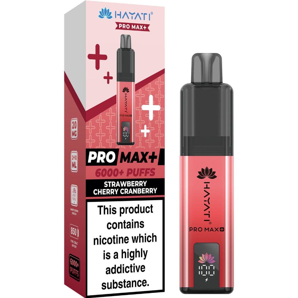Strawberry Cherry Cranberry Hayati Pro Max Plus 6000 Vape Kit