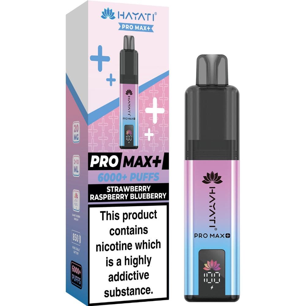 Strawberry Raspberry Blueberry Hayati Pro Max Plus 6000 Vape Kit