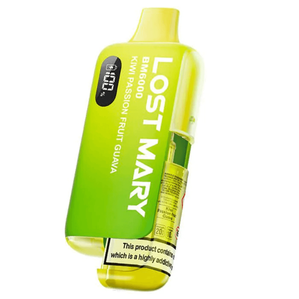 Kiwi Passion Fruit Guava Lost Mary Bm6000 Vape Kit