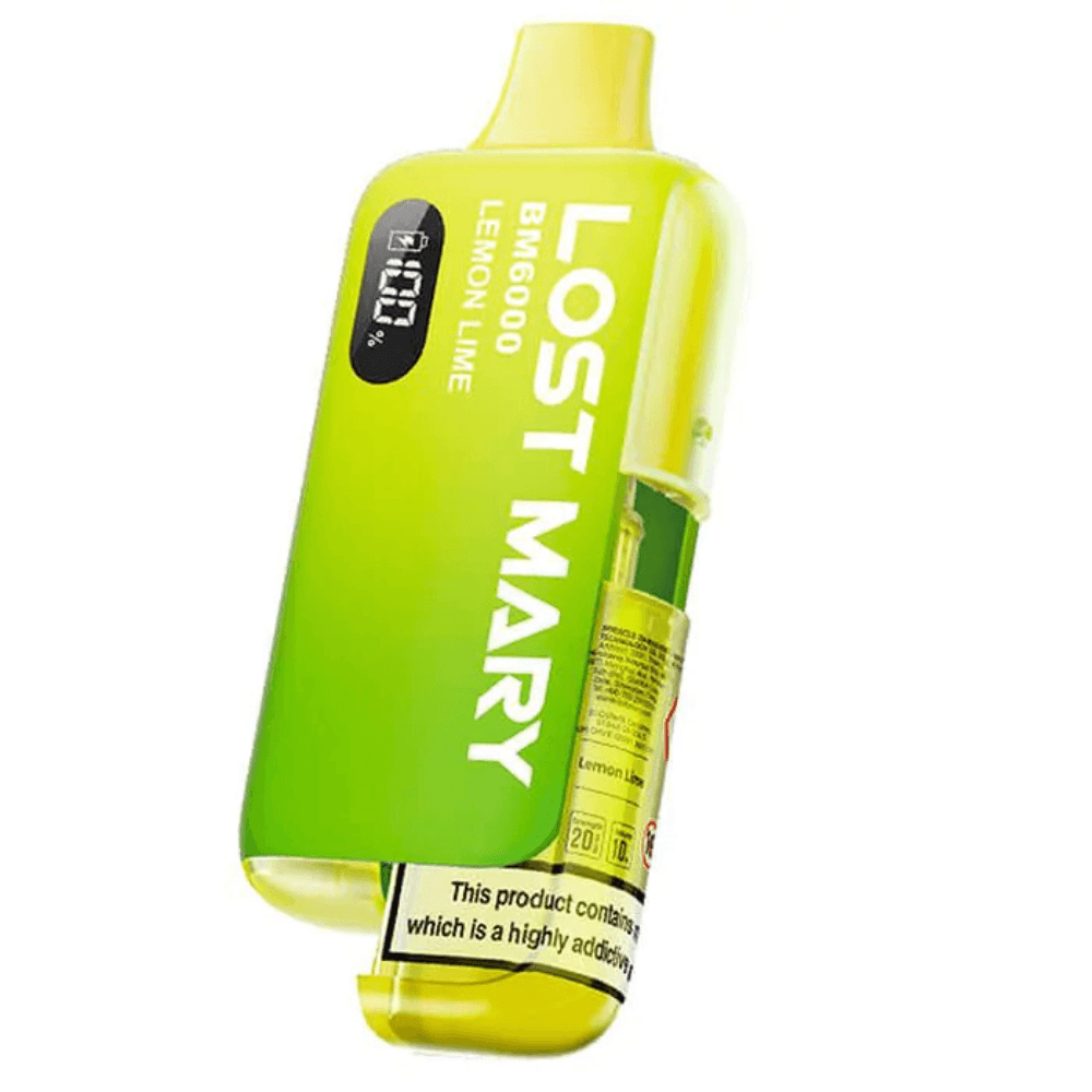 Lemon Lime Lost Mary Bm6000 Vape Kit