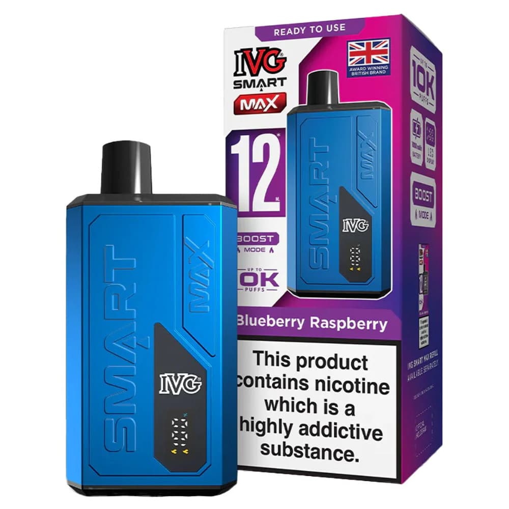 Blueberry Raspberry IVG Smart Max 10k Vape Kit