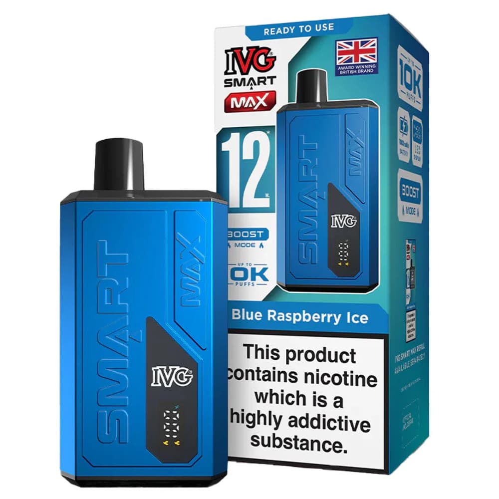 Blue Raspberry Ice IVG Smart Max 10k Vape Kit