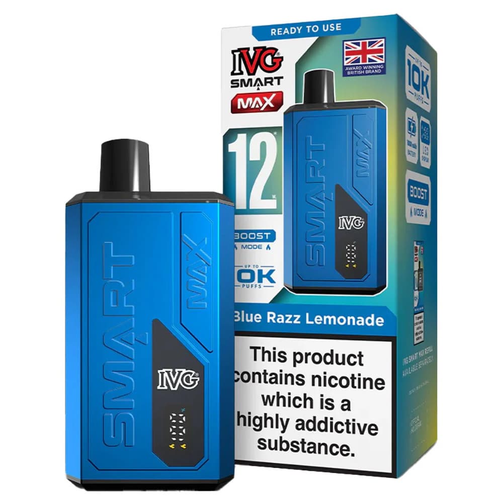 Blue Razz Lemonade IVG Smart Max 10k Vape Kit