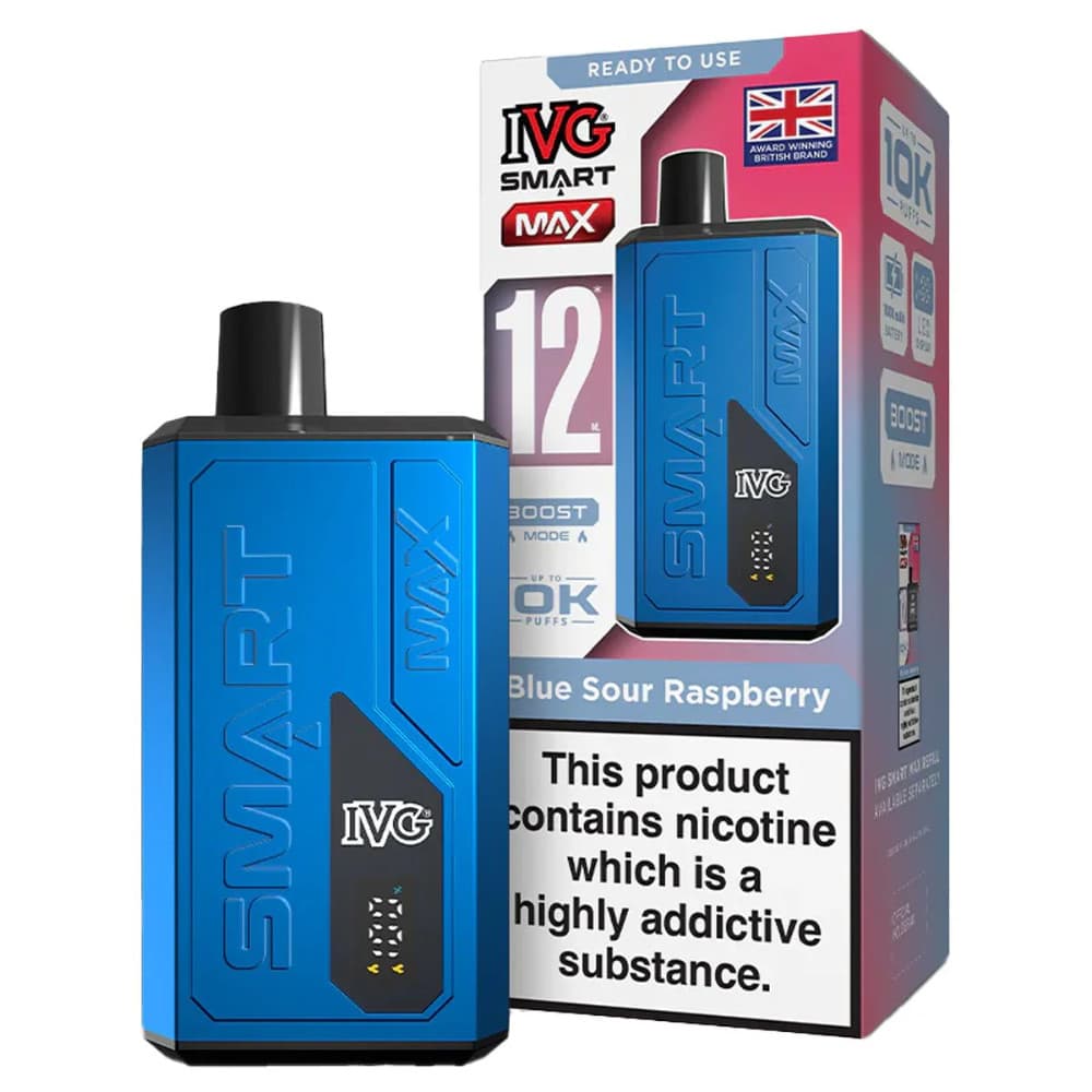 Blue Sour Raspberry IVG Smart Max 10k Vape Kit