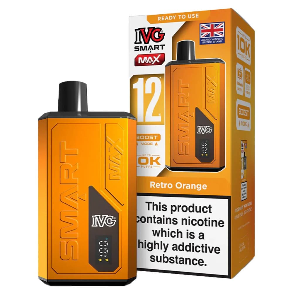 Retro Orange IVG Smart Max 10k Vape Kit
