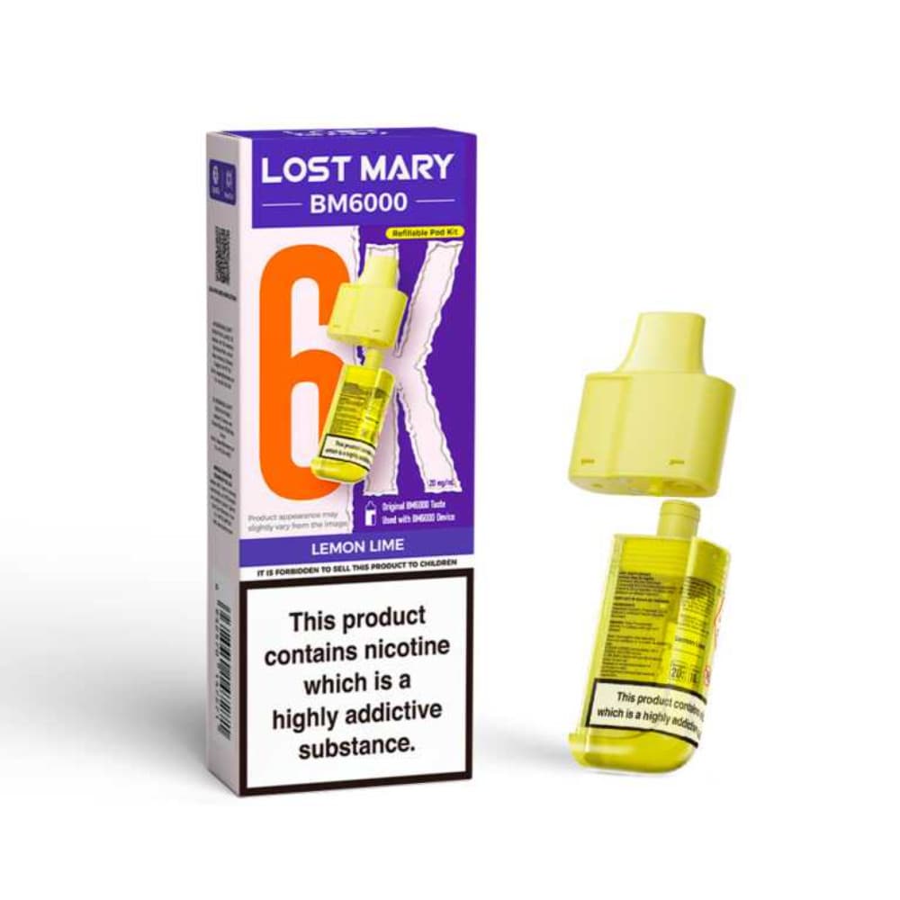 Lemon Lime Lost Mary Bm6000 Refill Pods