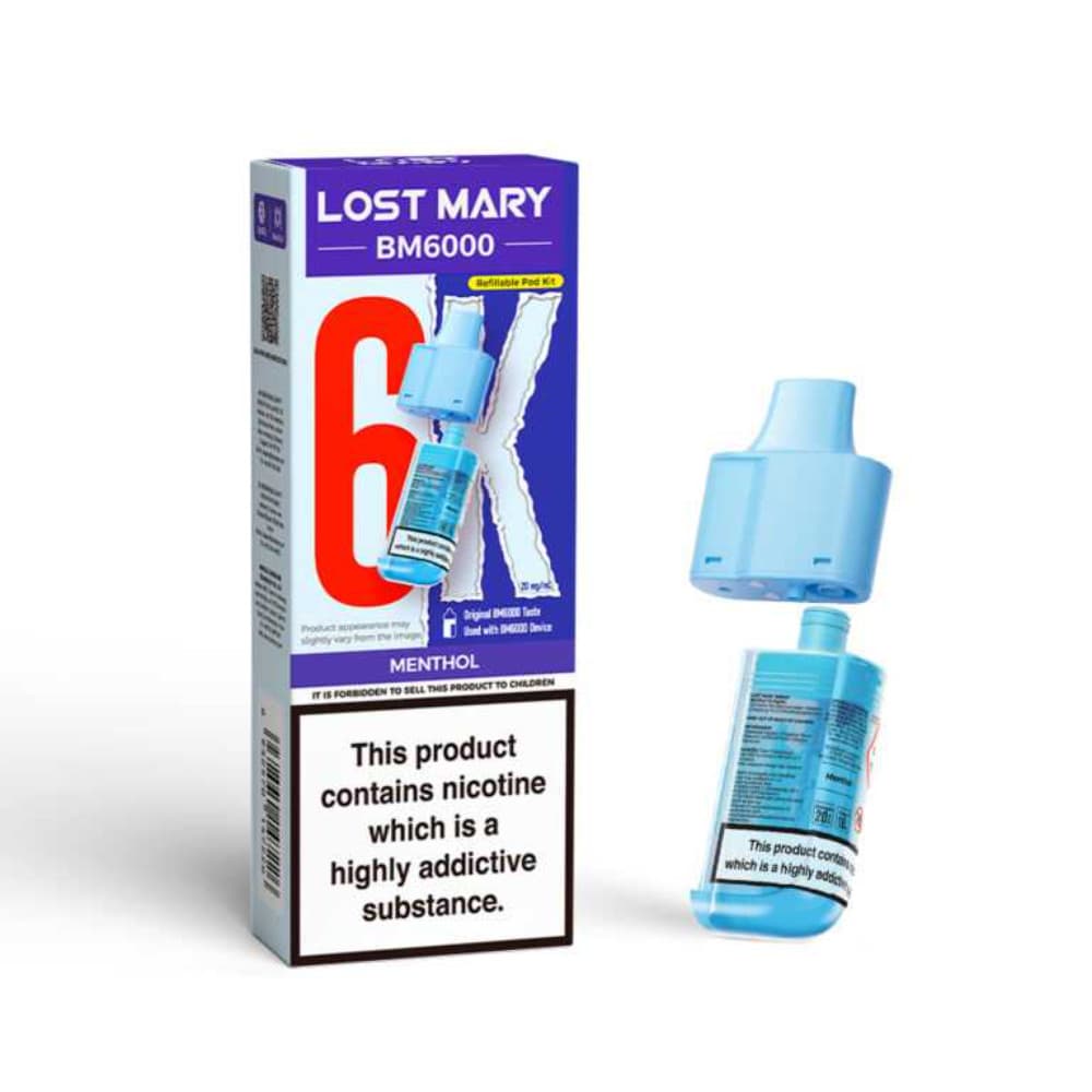 Menthol Lost Mary Bm6000 Refill Pods