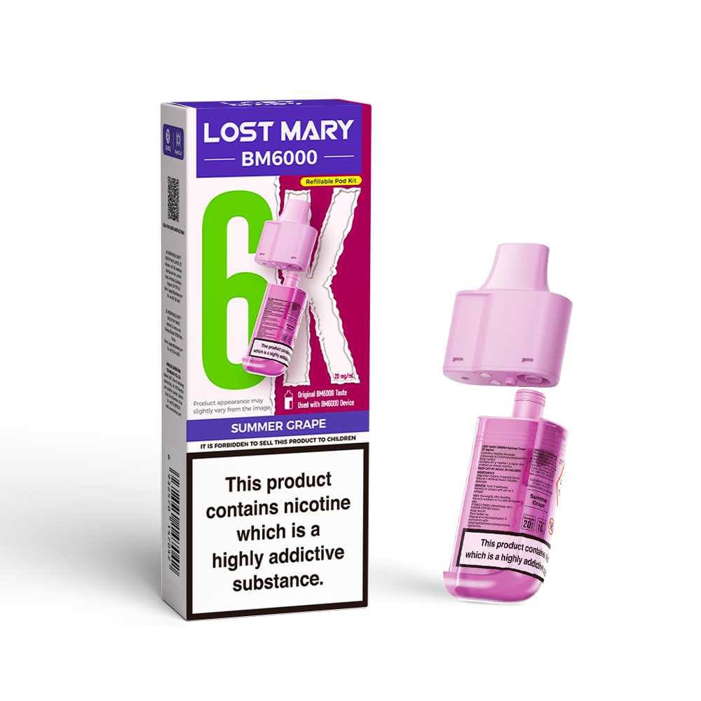 Summer Grape Lost Mary Bm6000 Refill Pods