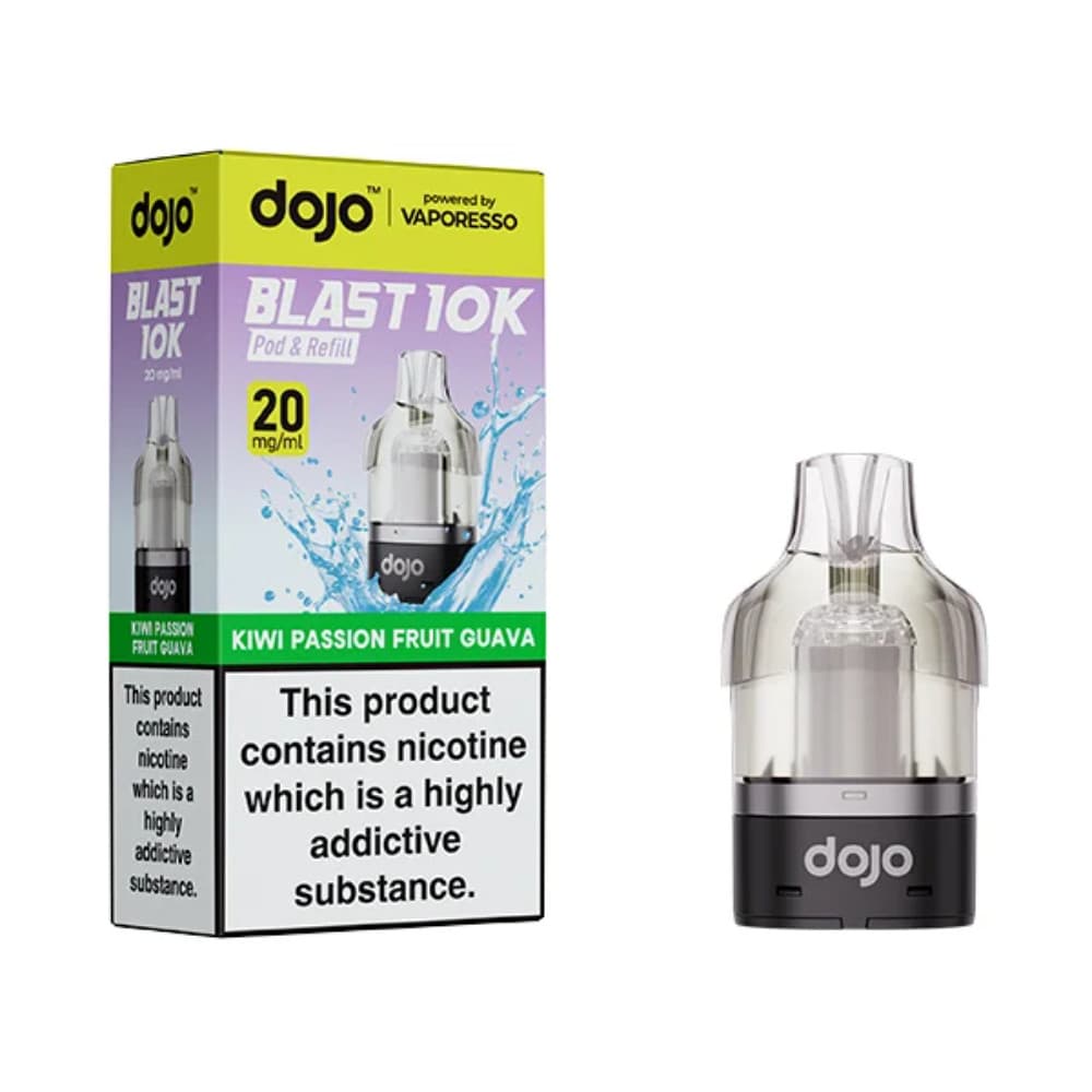 Kiwi Passion Fruit Guava Dojo Blast 10K Refill Pods