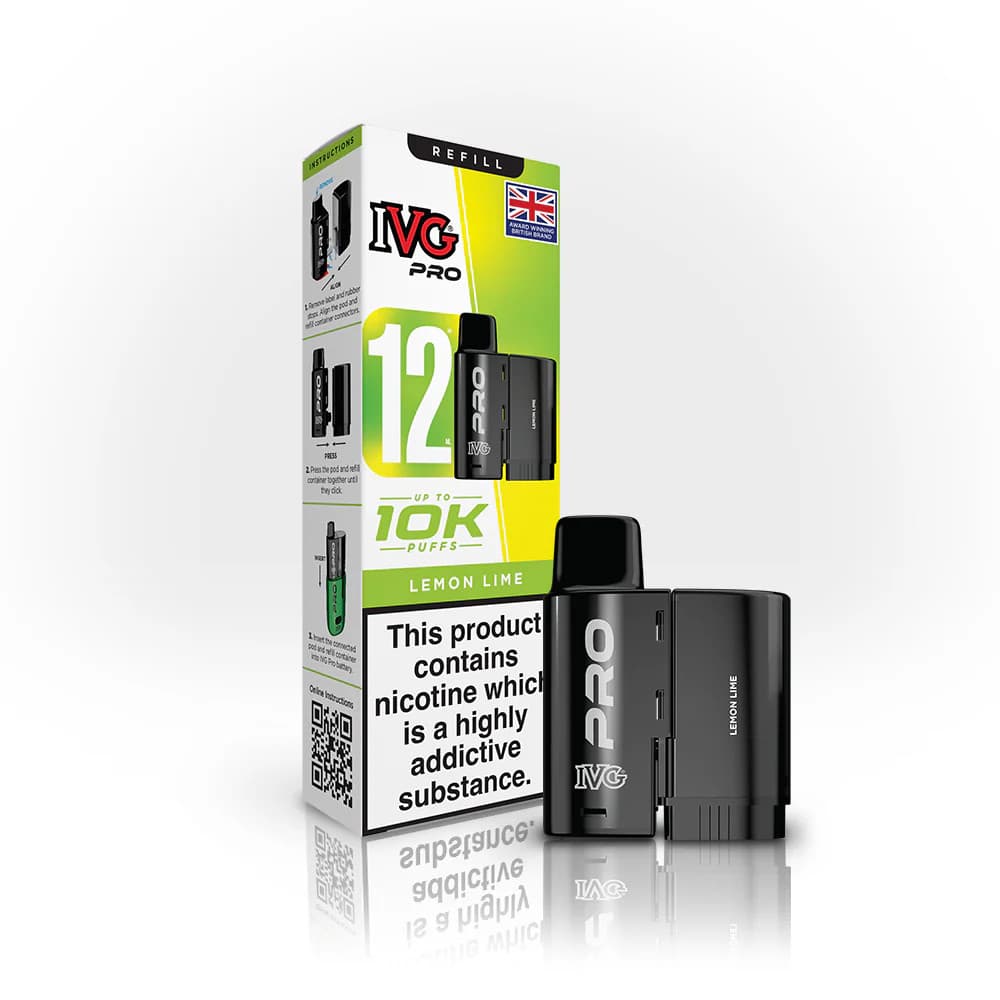 Lemon Lime IVG Pro 12 10k Refill Pods