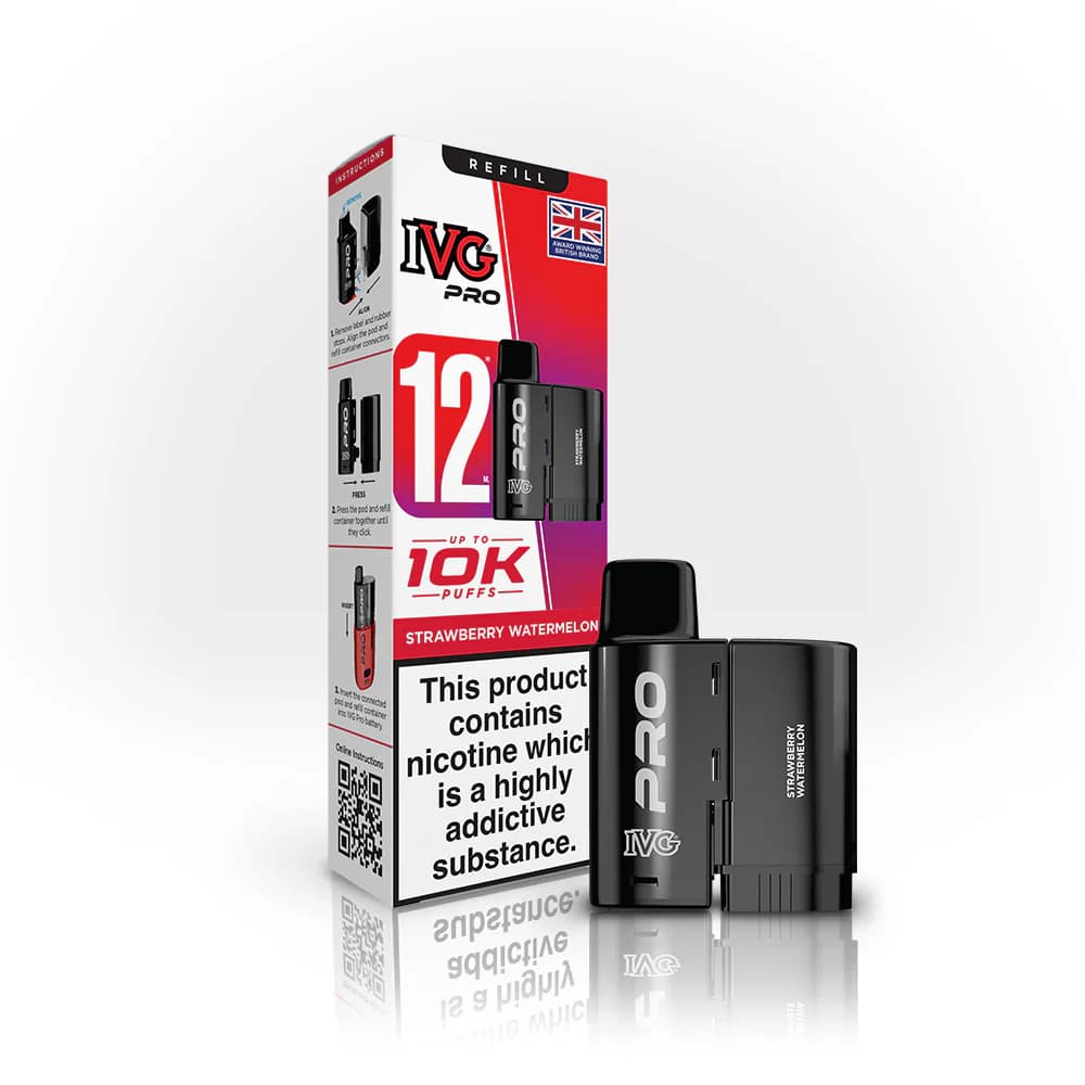 Strawberry Watermelon IVG Pro 12 10k Refill Pods