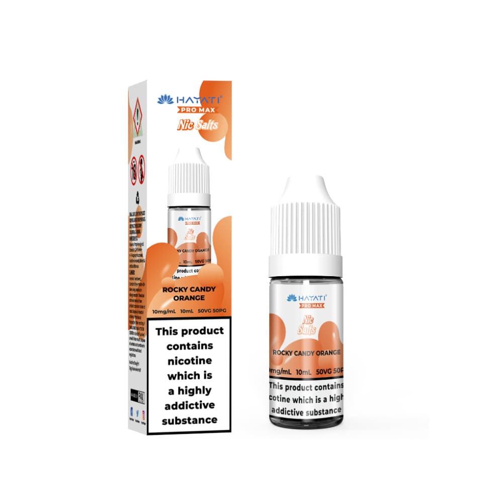 Rocky Candy Orange / 10mg Hayati Pro Max Nic Salts E-Liquids 10ml