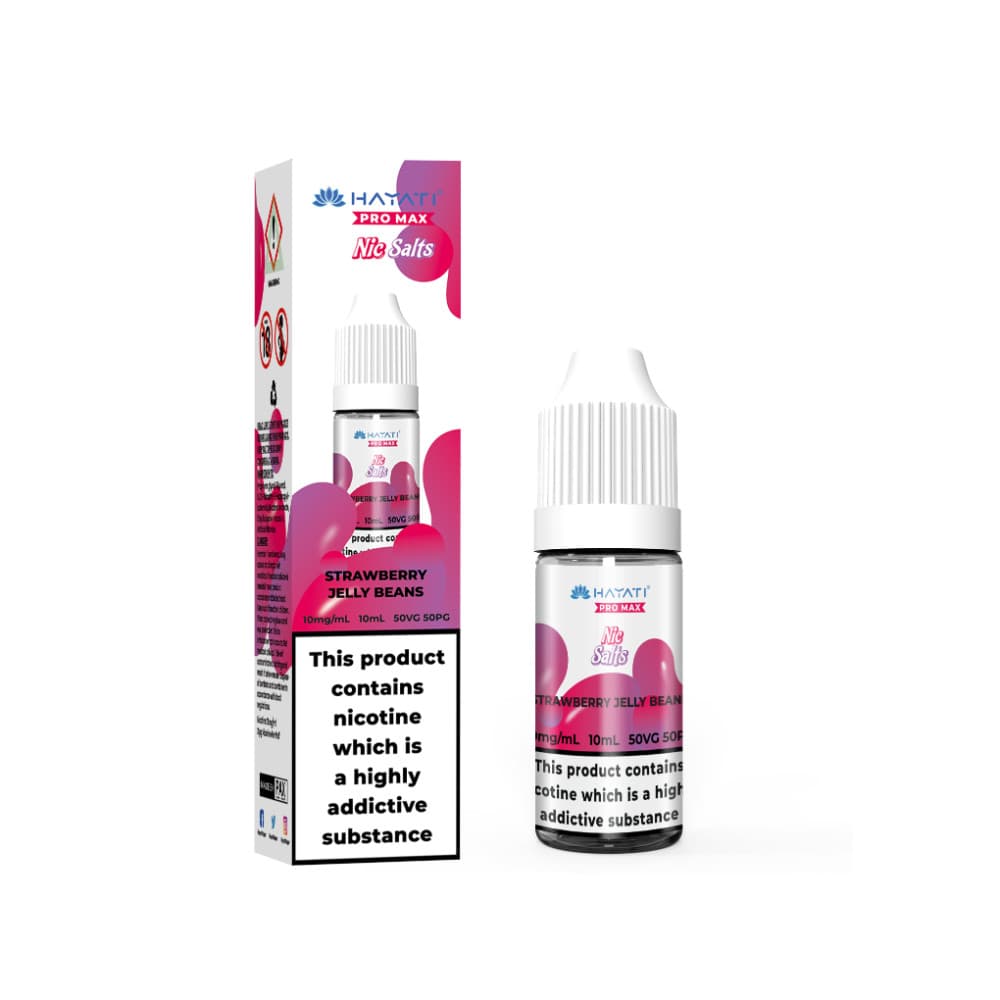 Strawberry Jelly Beans / 10mg Hayati Pro Max Nic Salts E-Liquids 10ml