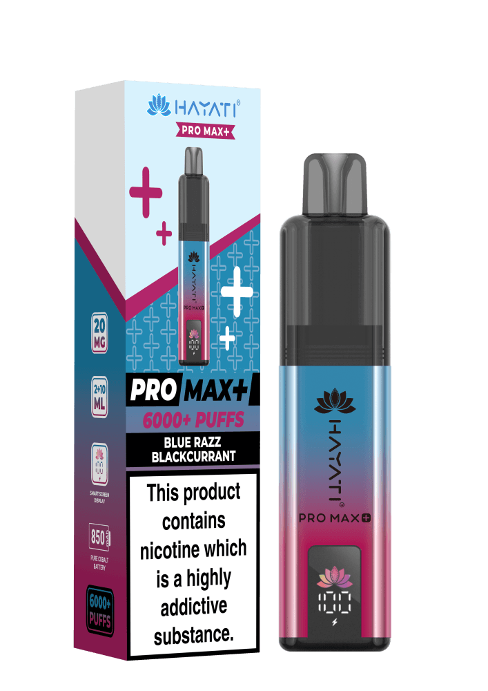 Blue Razz Blackcurrant Hayati Pro Max Plus 6000 Vape Kit